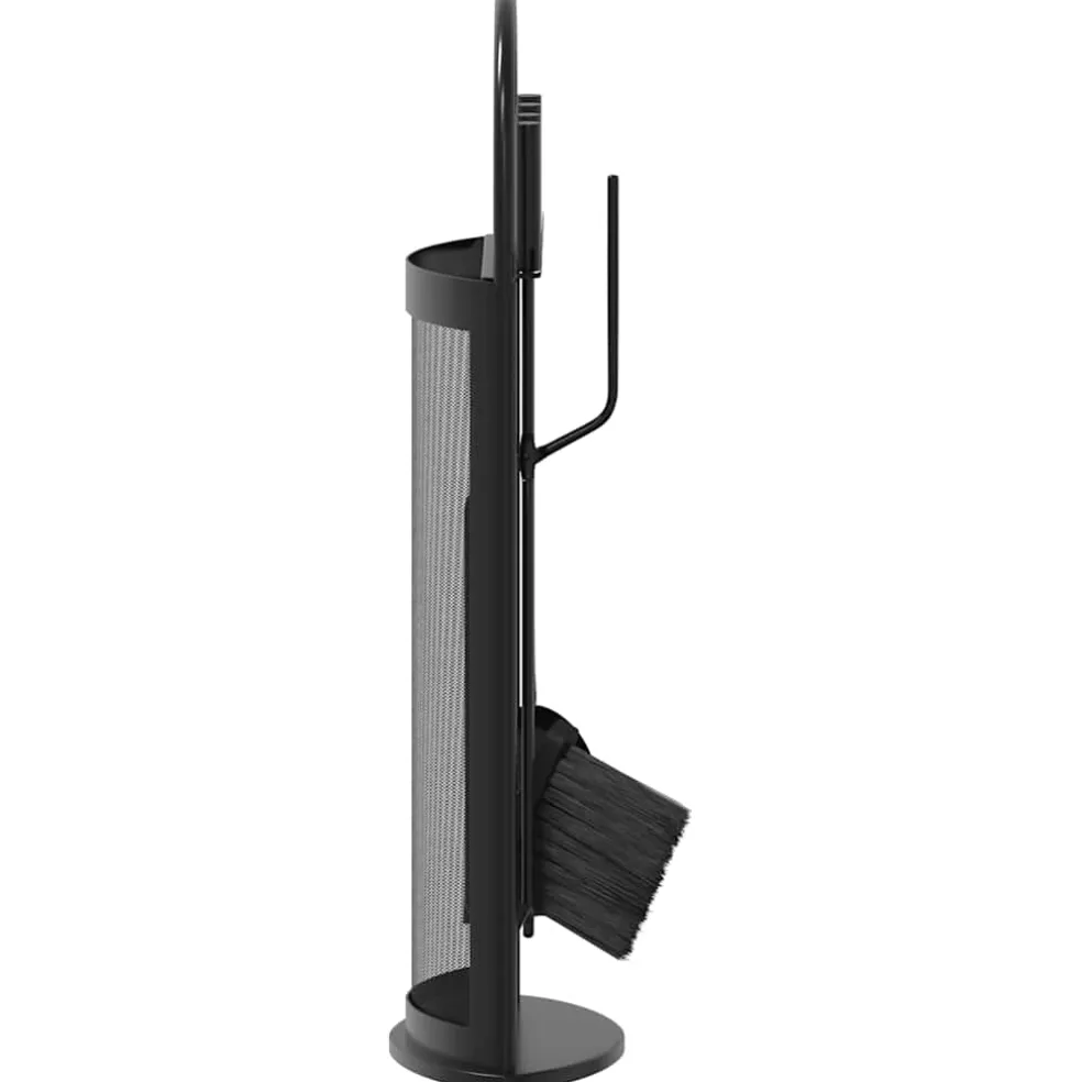 vidaXL 5-delige openhaardgereedschapset 23x15x66 cm staal