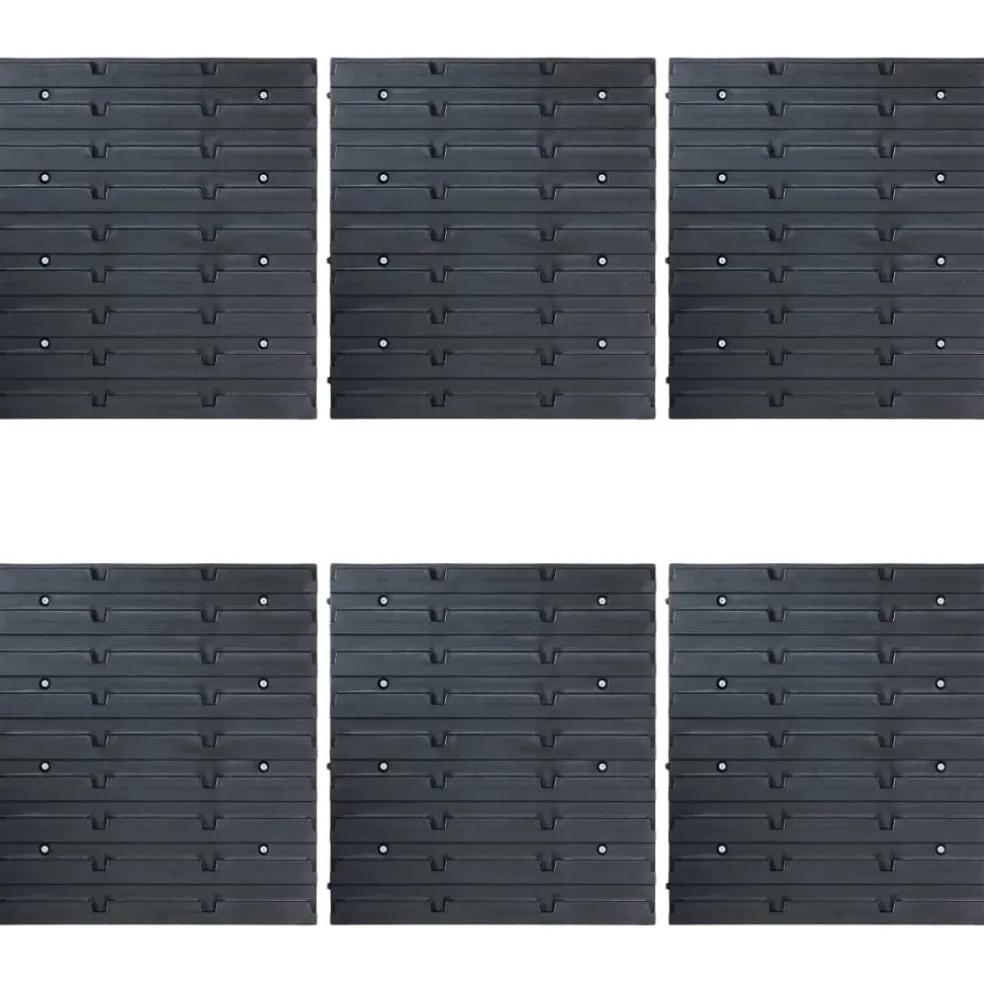 vidaXL 96-delige Opslagbakkenset met wandpanelen blauw