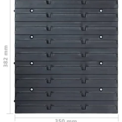vidaXL 96-delige Opslagbakkenset met wandpanelen blauw