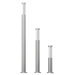 vidaXL 3-delige Tuinlampenset waterdicht roestvrij staal