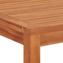 vidaXL 4-delige Tuinset massief teakhout
