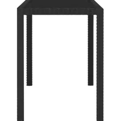 vidaXL 5-delige Tuinset met kussens poly rattan zwart