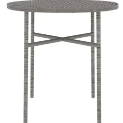 vidaXL 3-delige Tuinset poly rattan grijs