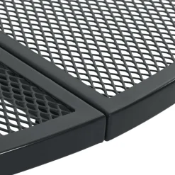 vidaXL 3-delige Tuinset stapelbaar gepoedercoat staal antracietkleur