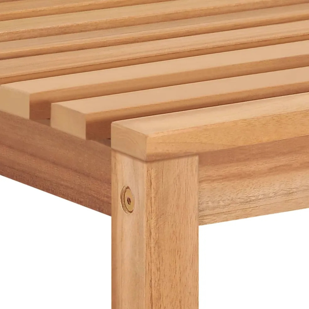 vidaXL 9-delige tuinset 200x100 cm massief teakhout