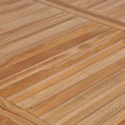 vidaXL 9-delige tuinset 200x100 cm massief teakhout