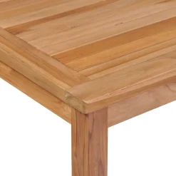 vidaXL 9-delige tuinset 200x100 cm massief teakhout