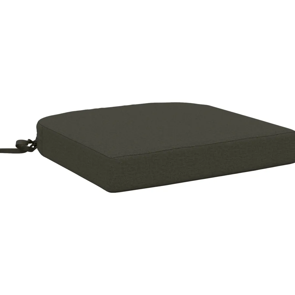 vidaXL 1-delig Zitkussen SOEST 100% Polyester Antraciet 40 x 40 x 7 cm