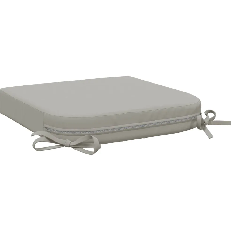 vidaXL 1-delig Zitkussen SOEST 100% Polyester Grijs 40 x 40 x 7 cm