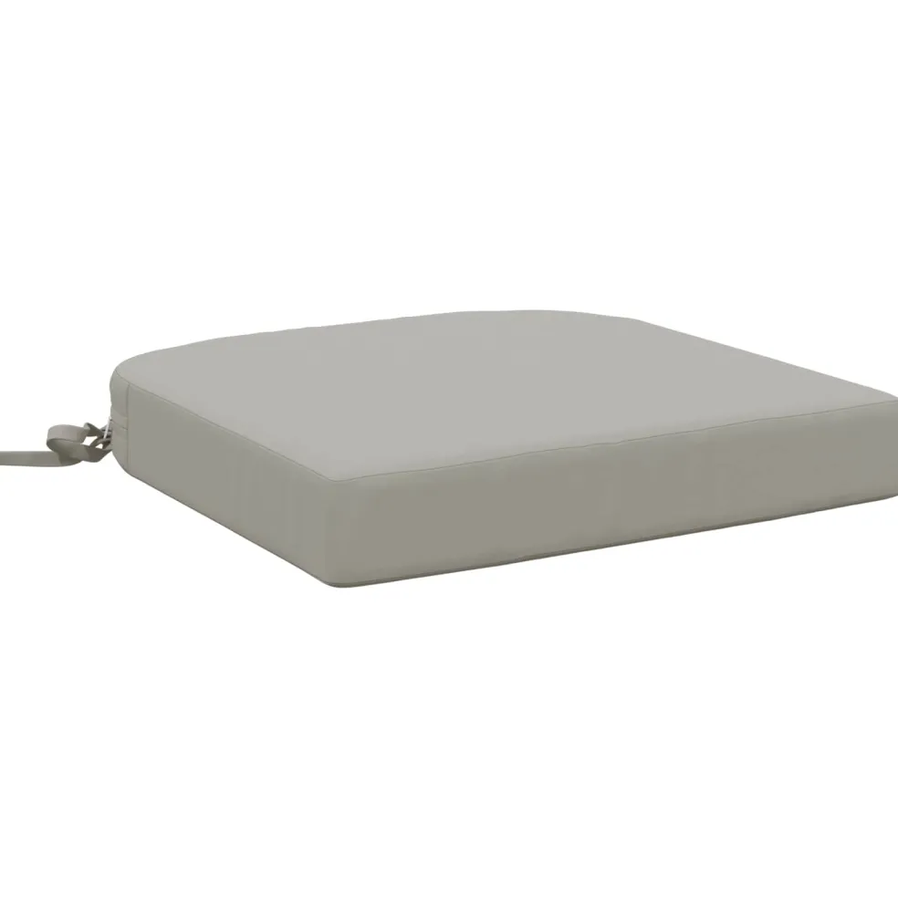 vidaXL 1-delig Zitkussen SOEST 100% Polyester Grijs 40 x 40 x 7 cm