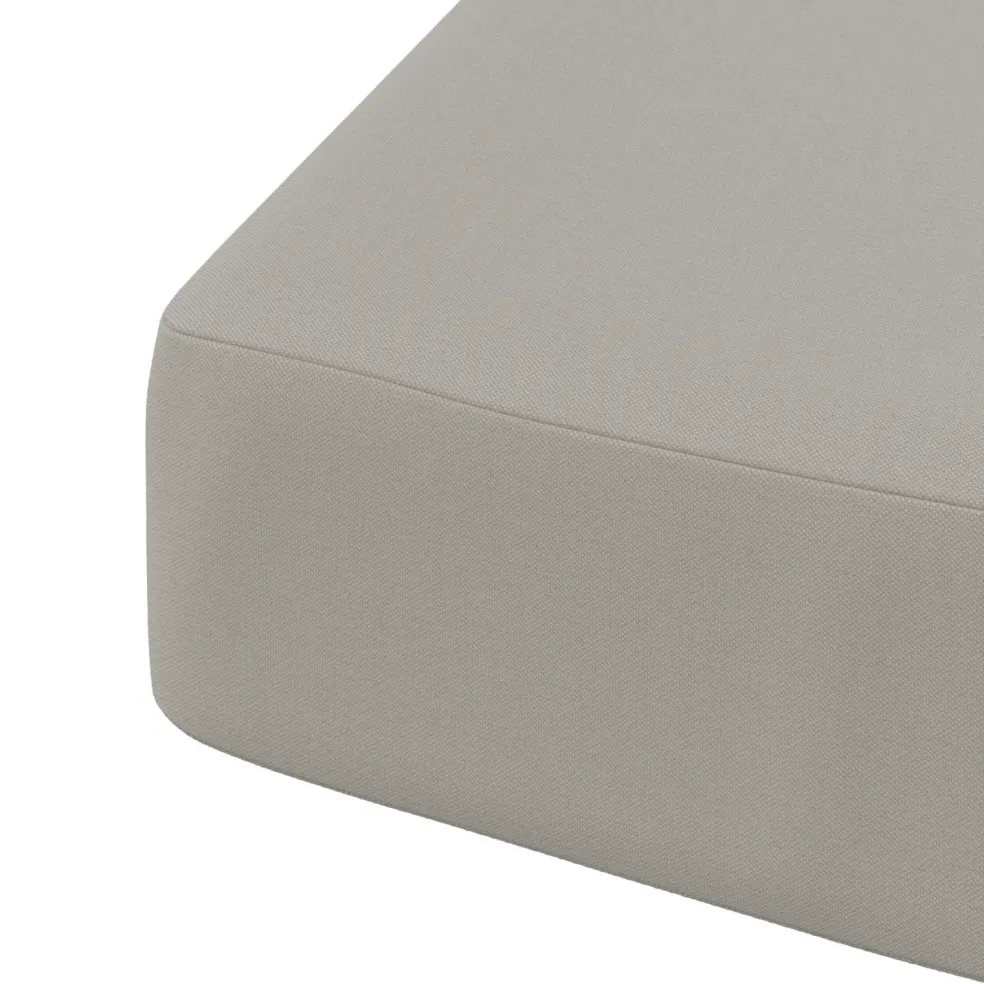 vidaXL 1-delig Zitkussen SOEST 100% Polyester Grijs 40 x 40 x 7 cm