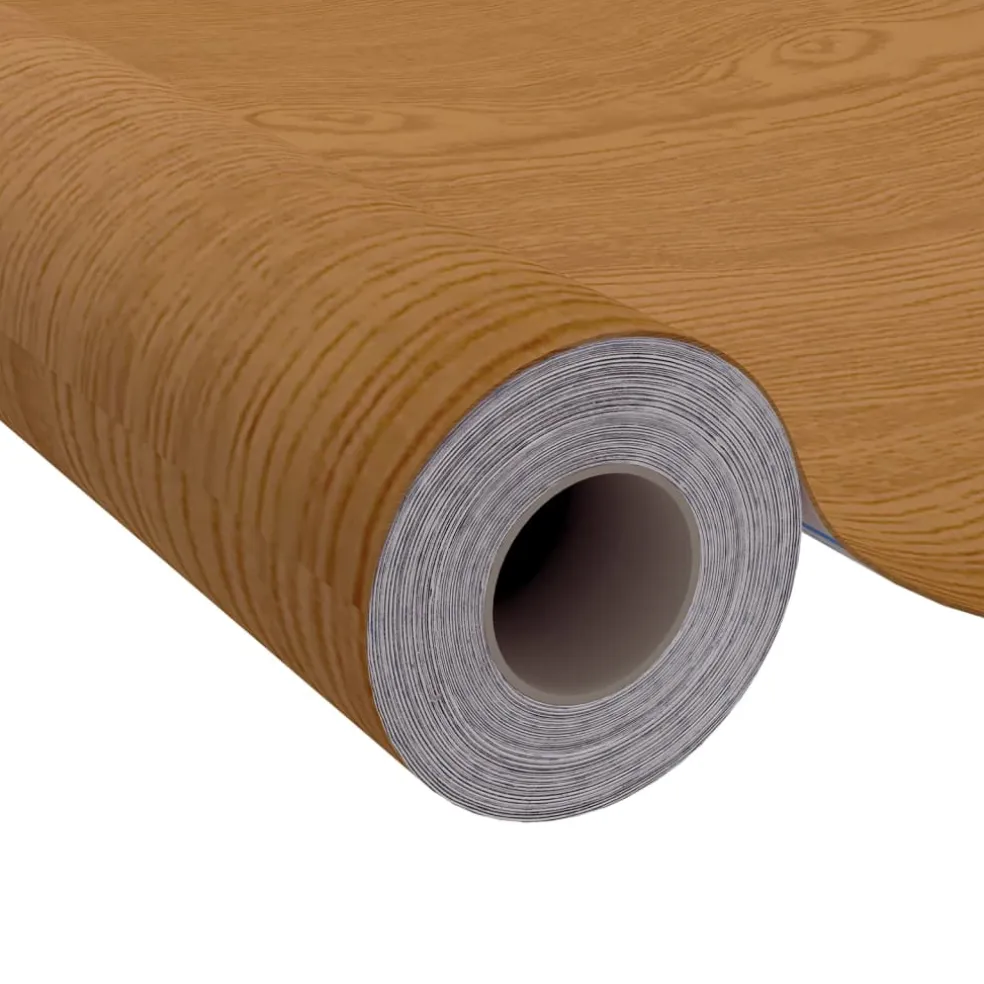 vidaXL Deurfolies zelfklevend 2 st 210x90 cm PVC lichteikenkleurig