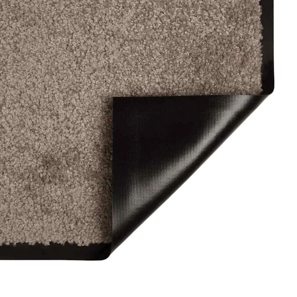 vidaXL Deurmat Beige 60 x 40 x 1.2 cm Teddy Stof