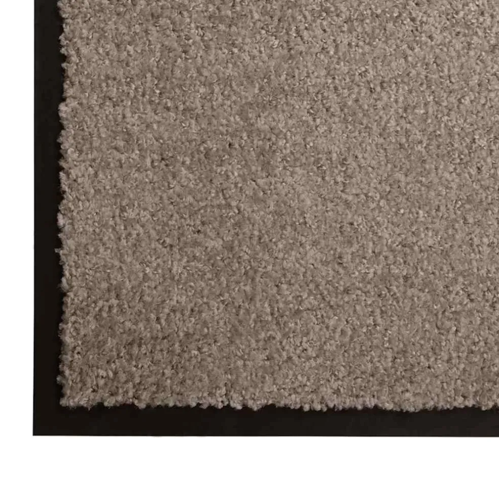 vidaXL Deurmat Beige 60 x 40 x 1.2 cm Teddy Stof