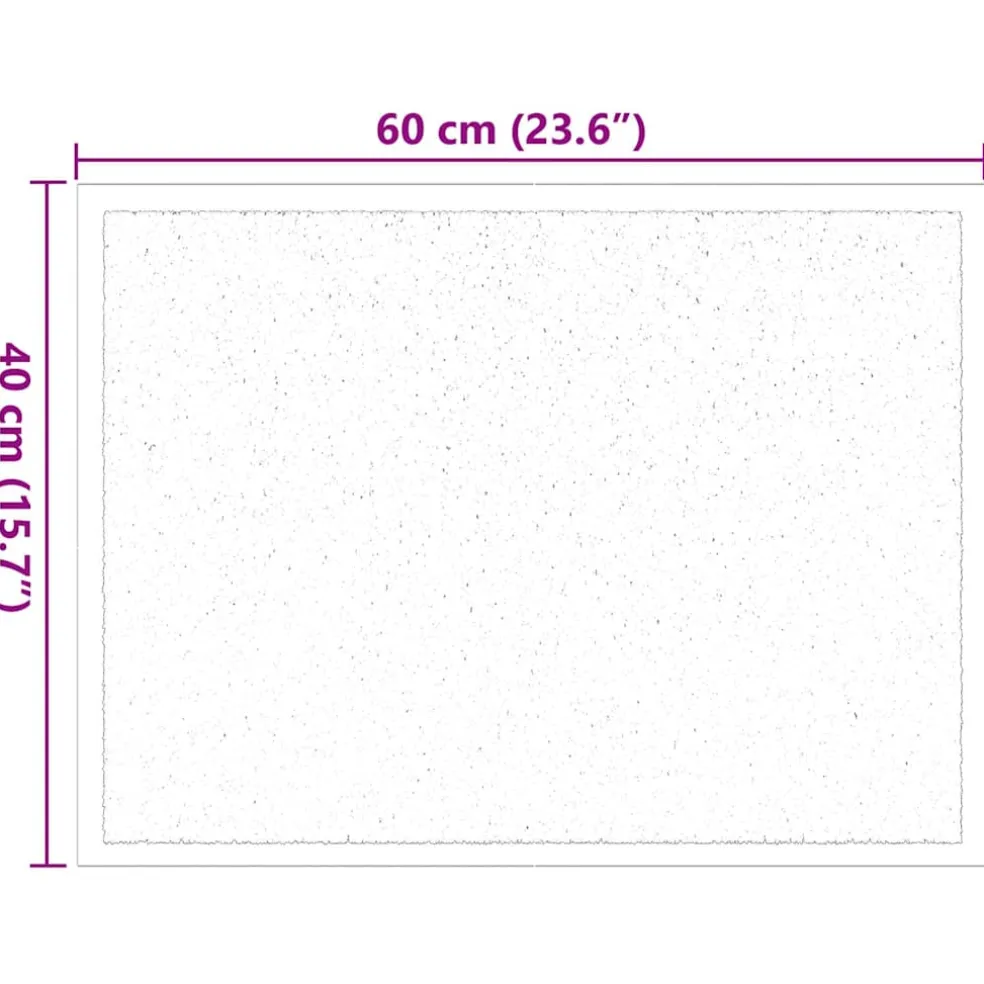 vidaXL Deurmat Beige 60 x 40 x 1.2 cm Teddy Stof