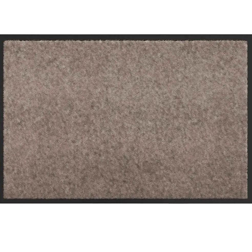 vidaXL Deurmat Beige 60 x 40 x 1.2 cm Teddy Stof