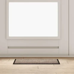 vidaXL Deurmat Beige 60 x 40 x 1.2 cm Teddy Stof