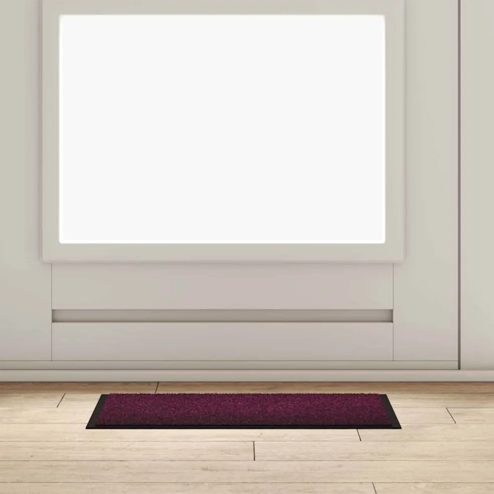 vidaXL Deurmat Bordeauxrood 60 x 40 x 1.2 cm Teddy Stof