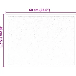 vidaXL Deurmat Bordeauxrood 60 x 40 x 1.2 cm Teddy Stof