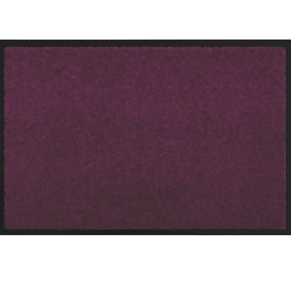 vidaXL Deurmat Bordeauxrood 60 x 40 x 1.2 cm Teddy Stof