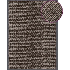 vidaXL Deurmat getuft 40x60 cm donkerbruin