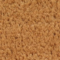 vidaXL Deurmat halfrond 40x60 cm getufte kokosvezel naturel