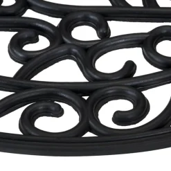 vidaXL Deurmat halfrond 45x75 cm rubber