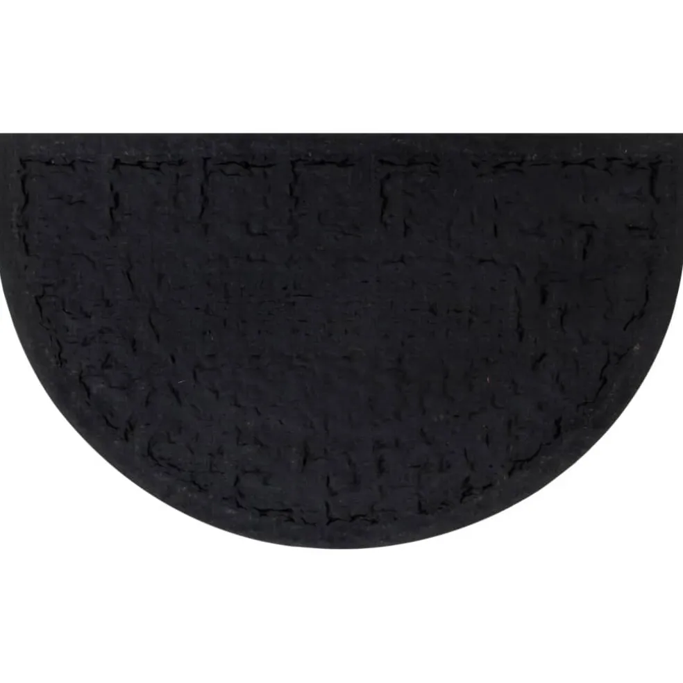 vidaXL Deurmat halfrond 45x75 cm rubber en kokosvezel
