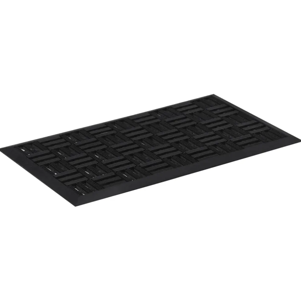 vidaXL Deurmat rechthoekig 45x75 cm rubber