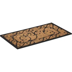 vidaXL Deurmat rechthoekig 45x75 cm rubber en kokosvezel