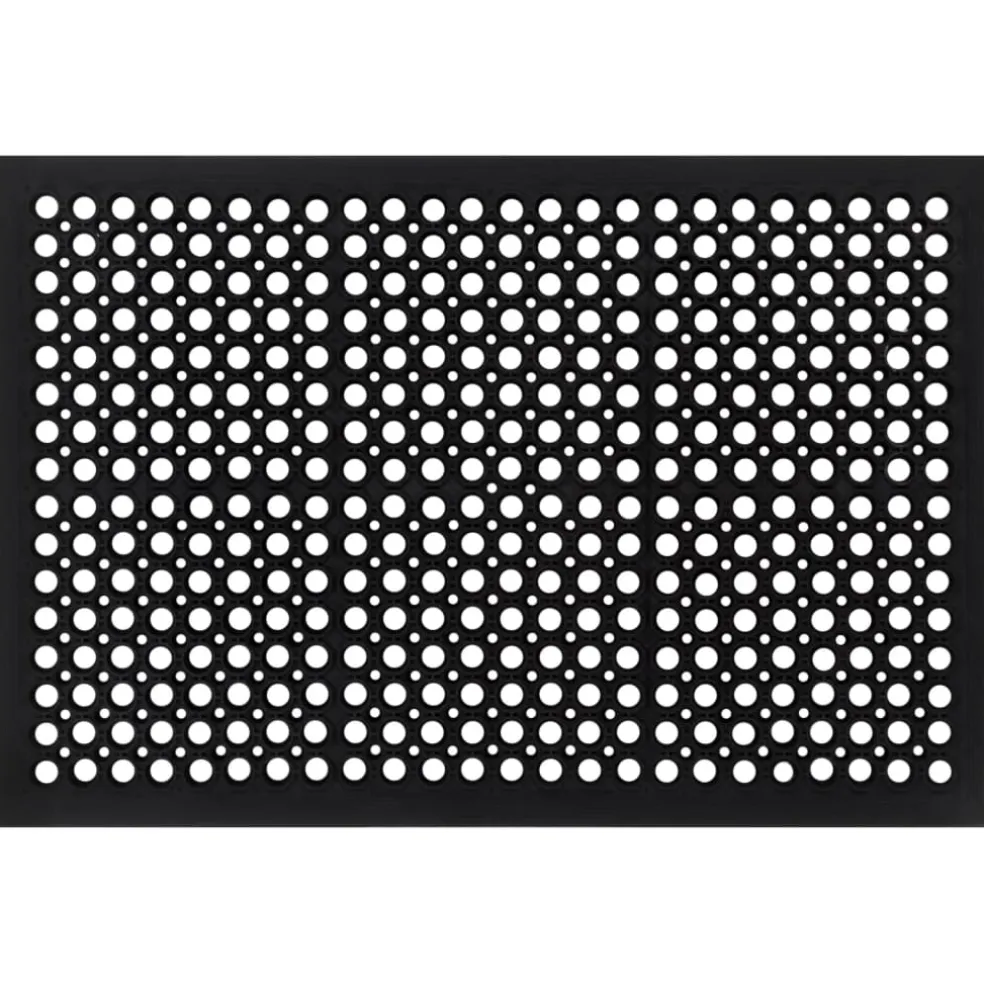 vidaXL Deurmat rechthoekig 60x90 cm rubber