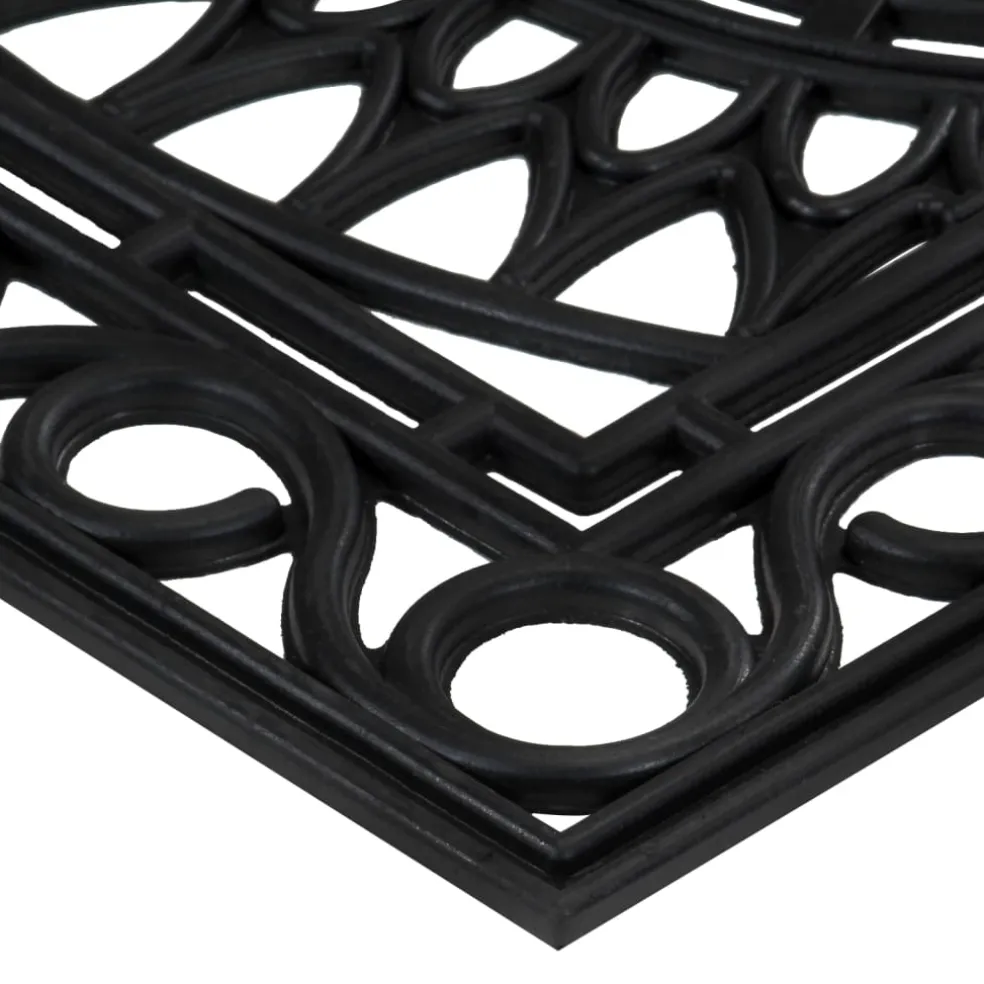 vidaXL Deurmat rechthoekig 45x75 cm rubber