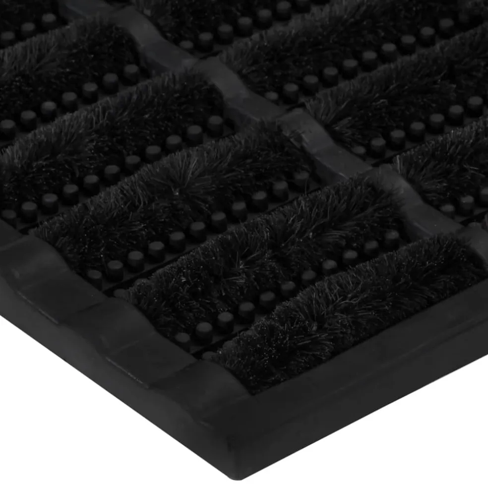 vidaXL Deurmat rechthoekig 40x60 cm rubber en kokosvezel