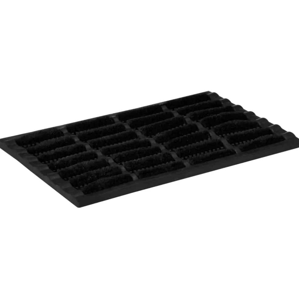 vidaXL Deurmat rechthoekig 40x60 cm rubber en kokosvezel