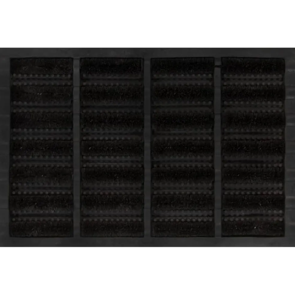 vidaXL Deurmat rechthoekig 40x60 cm rubber en kokosvezel