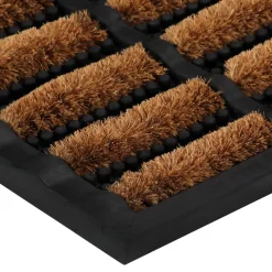vidaXL Deurmat rechthoekig 40x60 cm rubber en kokosvezel