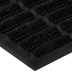 vidaXL Deurmat rechthoekig 45x75 cm rubber en kokosvezel