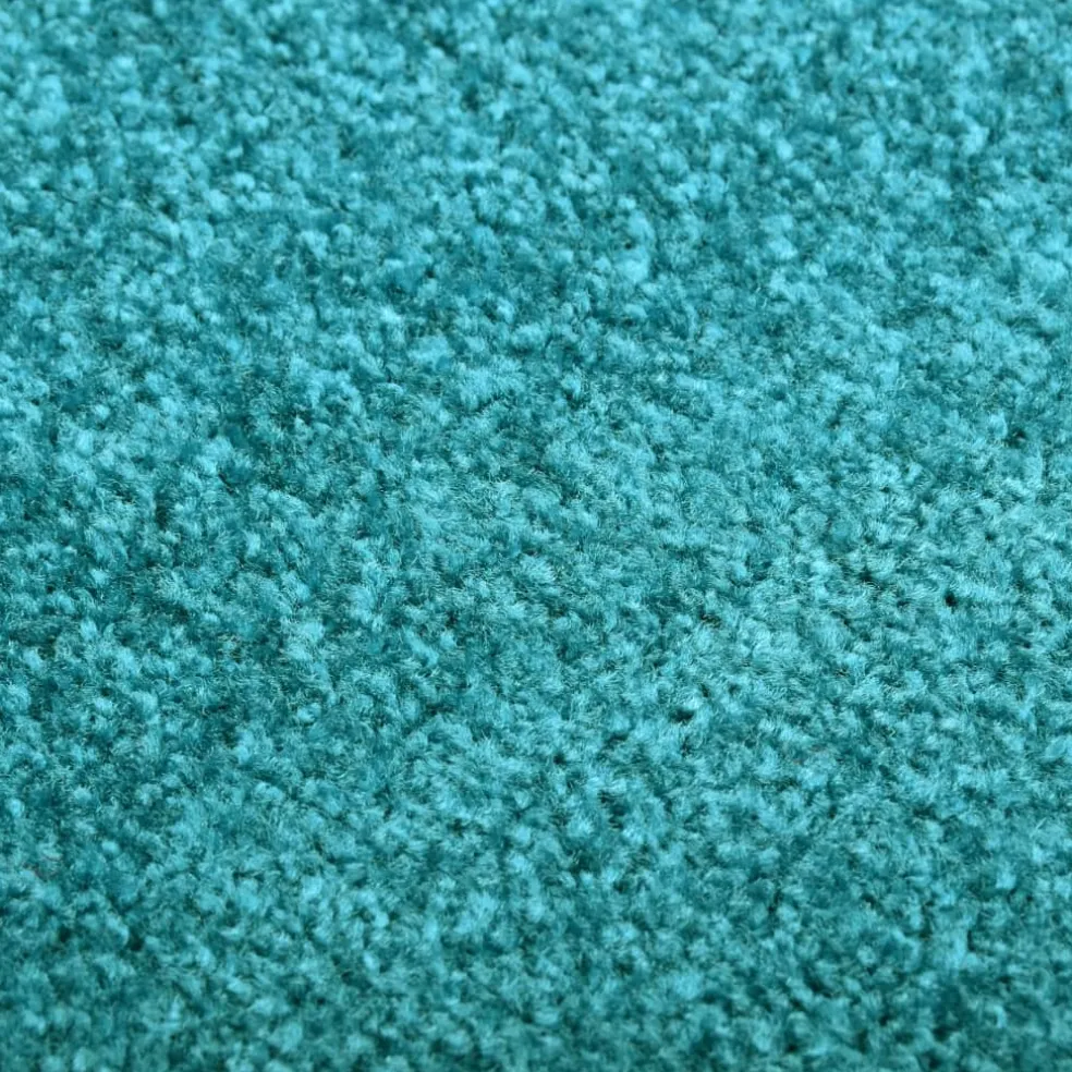 vidaXL Deurmat wasbaar 40x60 cm cyaan