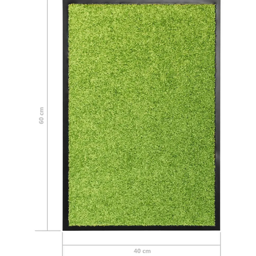 vidaXL Deurmat wasbaar 40x60 cm groen