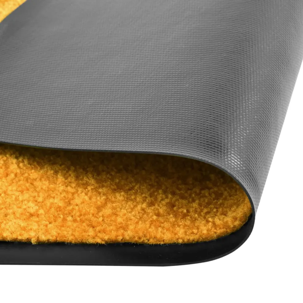 vidaXL Deurmat wasbaar 60x90 cm oranje