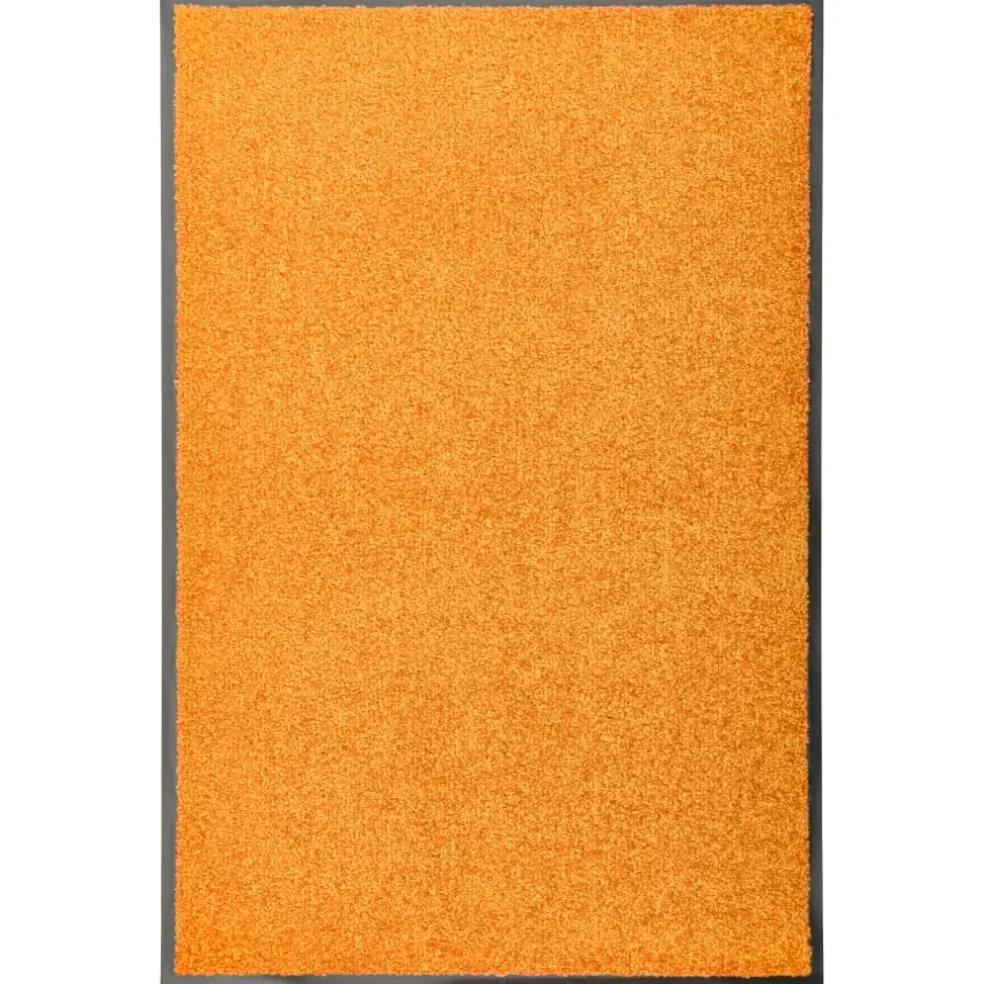 vidaXL Deurmat wasbaar 60x90 cm oranje