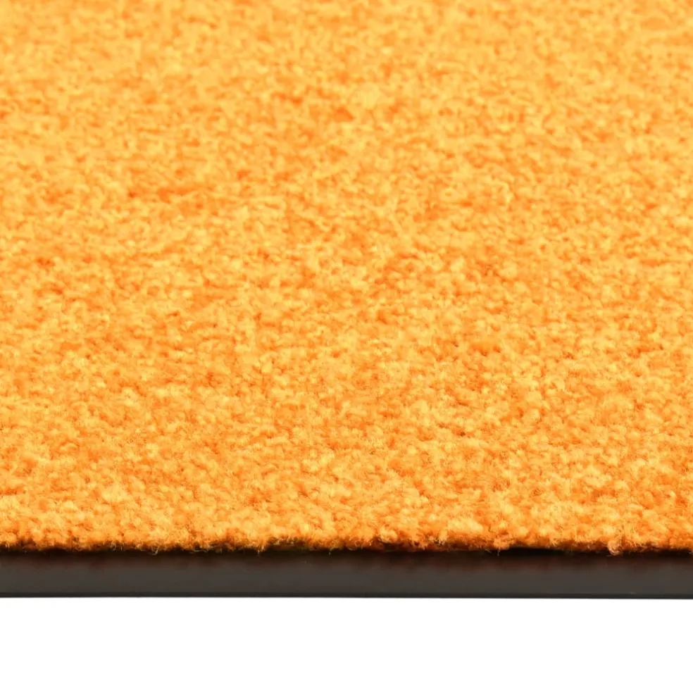 vidaXL Deurmat wasbaar 60x90 cm oranje
