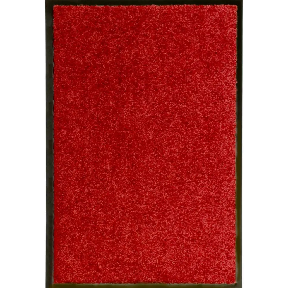 vidaXL Deurmat wasbaar 40x60 cm rood