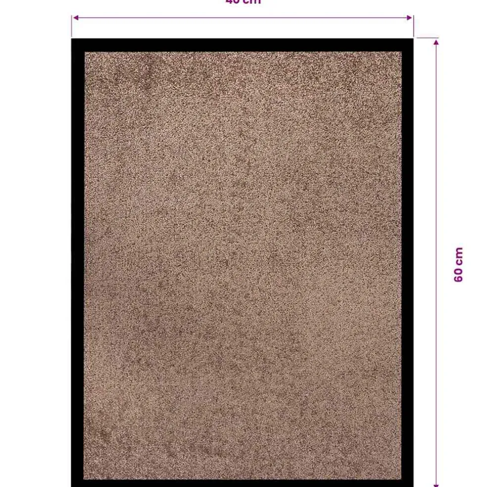 vidaXL Deurmat 40x60 cm bruin