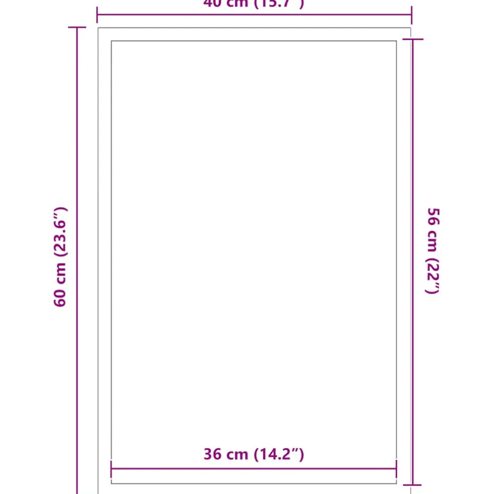vidaXL Deurmat 40x60 cm bruin