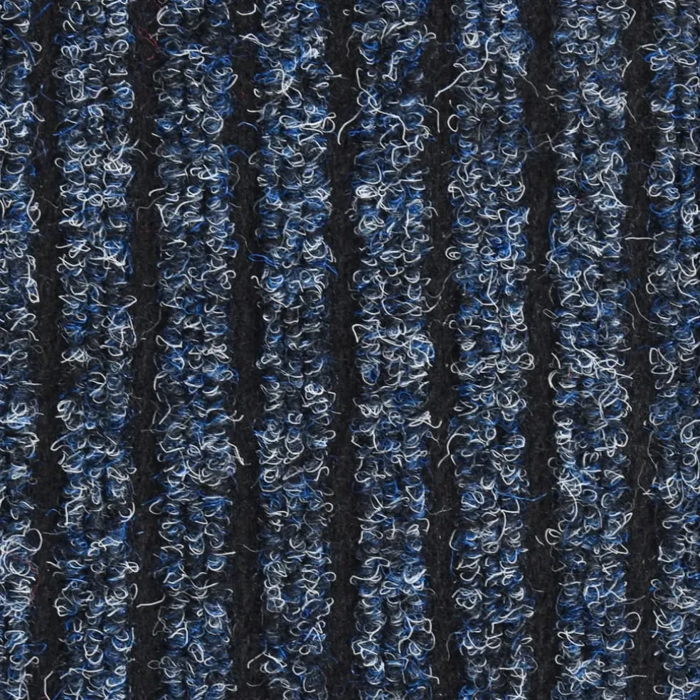 vidaXL Deurmat 40x60 cm gestreept blauw