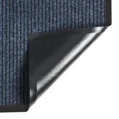 vidaXL Deurmat 40x60 cm gestreept blauw