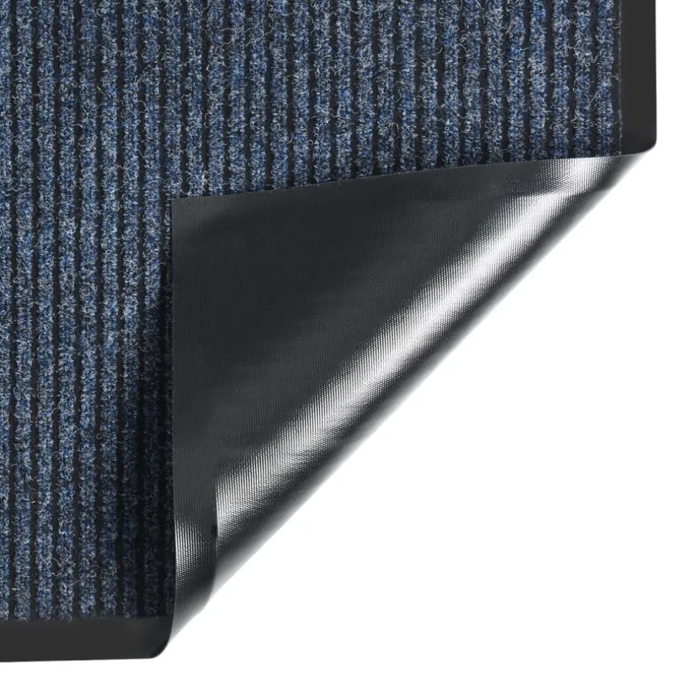 vidaXL Deurmat 40x60 cm gestreept blauw