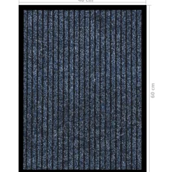 vidaXL Deurmat 40x60 cm gestreept blauw