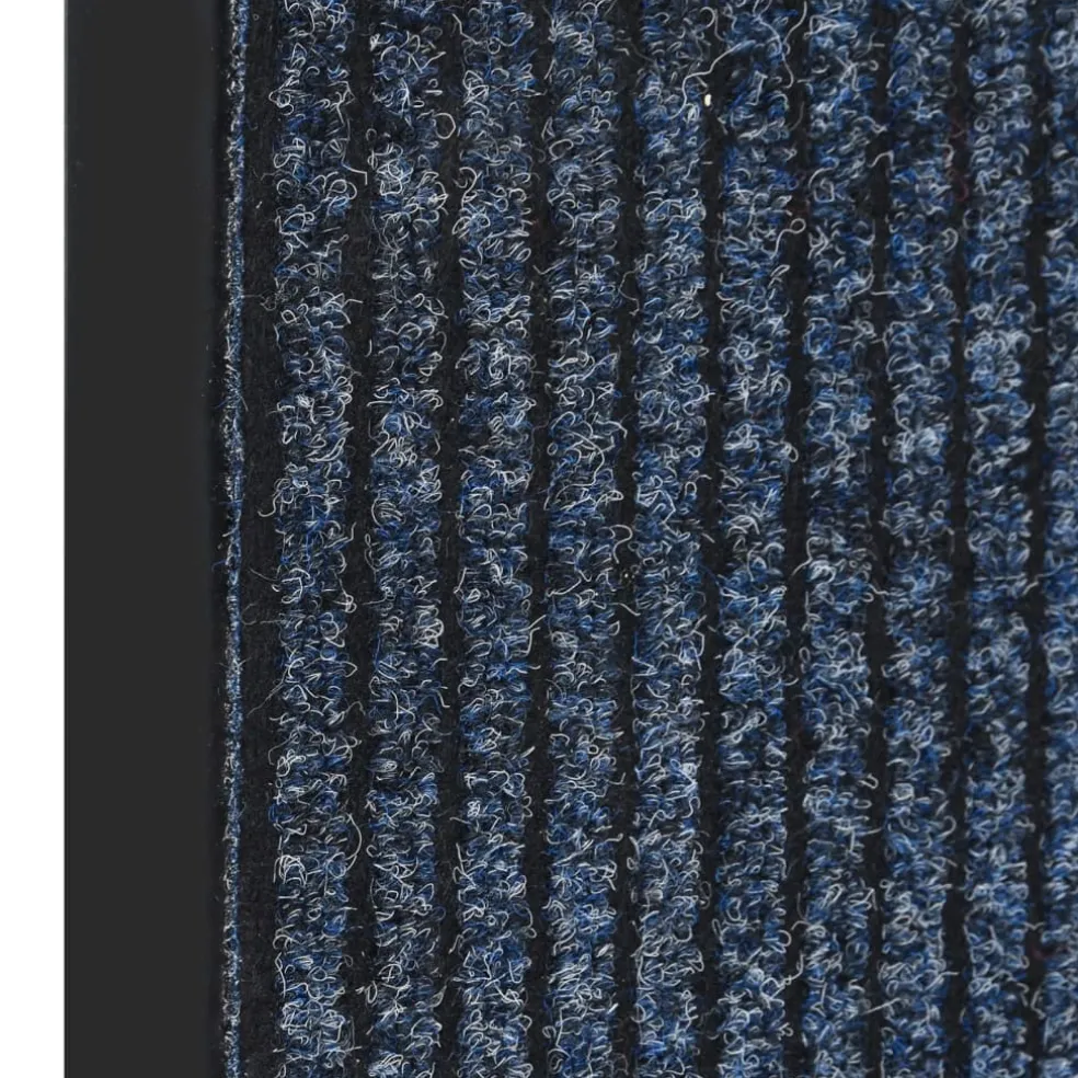 vidaXL Deurmat 40x60 cm gestreept blauw